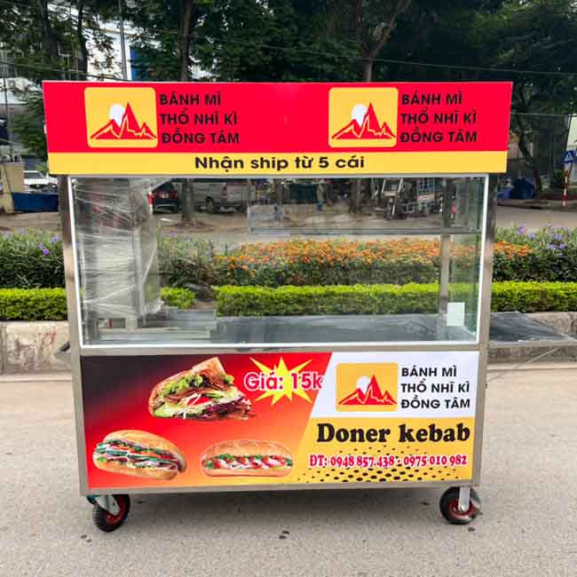 Xe bánh mì Doner Kebab đẹp