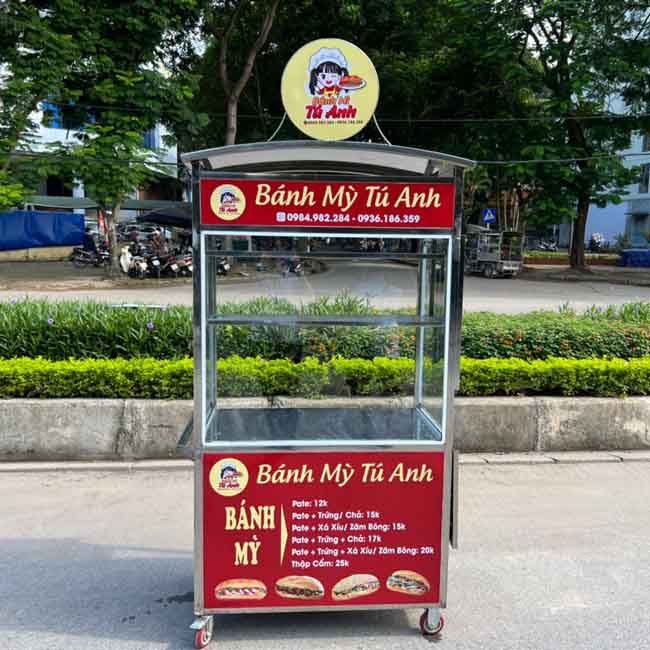 Xe bánh mì 1m đẹp