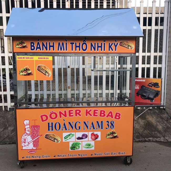 Xe bánh mì doner kebab Hoàng Nam