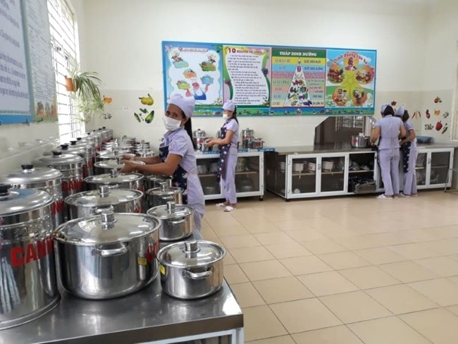 Thiết kế bếp trường học tiểu học