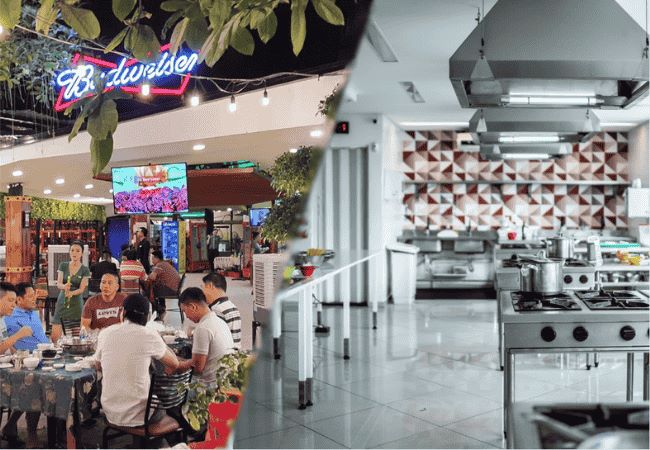 Thi công bếp quán nhậu, quán bia