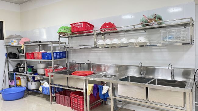 Lắp đặt khu vực dọn rửa