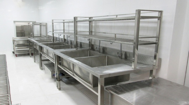 Khu vực dọn rửa