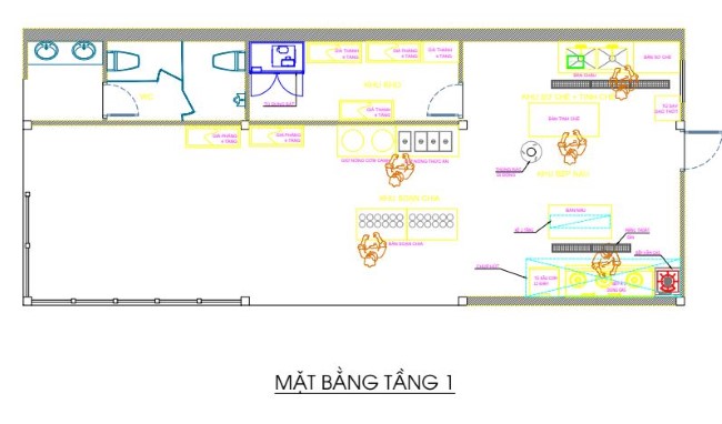 Bản vẽ thi công bếp
