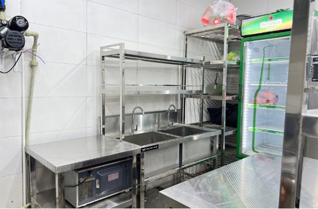 Hoàn thiện khu rửa