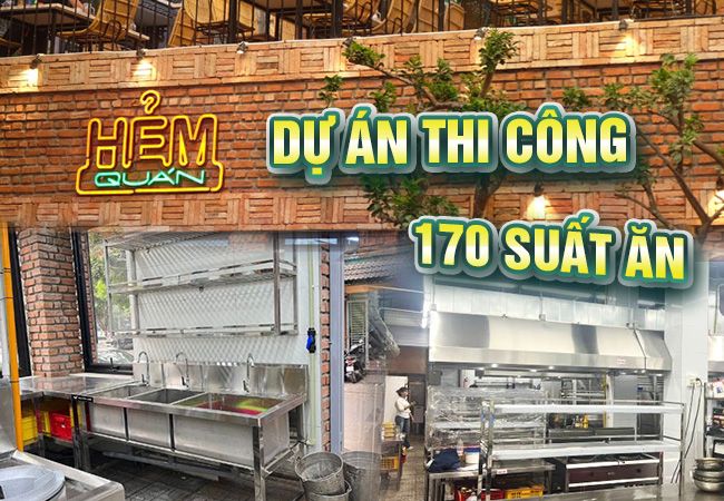 thi công bếp hẻm quán