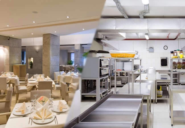 thiết kế thi công bếp nhà hàng banquet hall