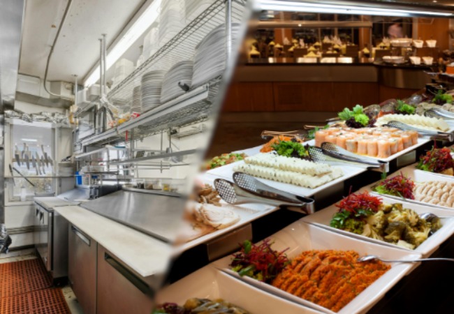 thiết kế thi công bếp nhà hàng buffet