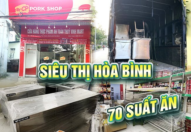 Thi công siêu thi mini Thủy Vinh Mart tại Hòa Bình