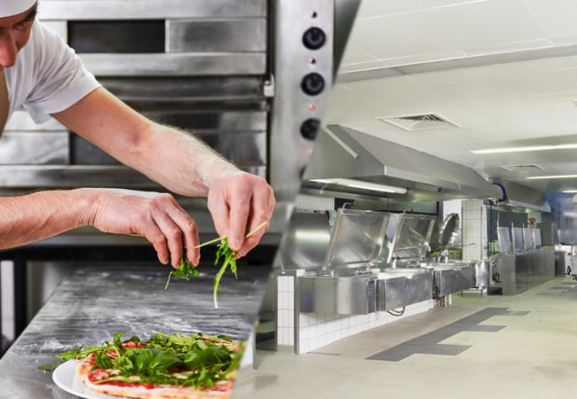 thiết kế thi công bếp nhà hàng Ý