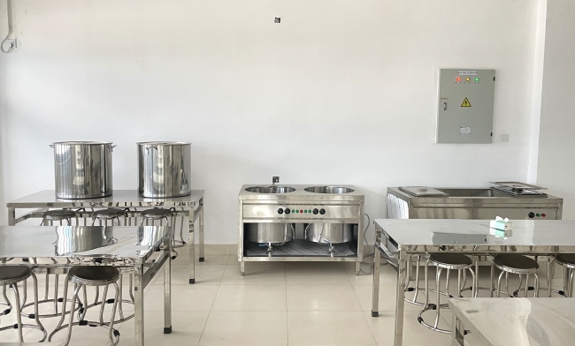 Hình ảnh thi công khu bếp
