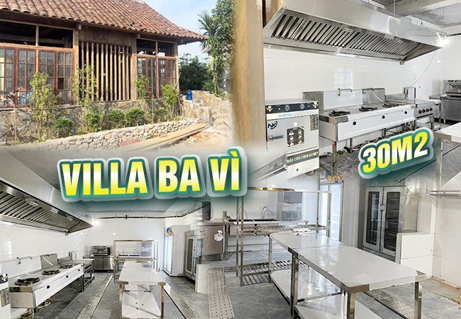Dự án thi công bếp Villa Ba Vì