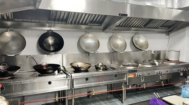 Khu vực bếp nấu