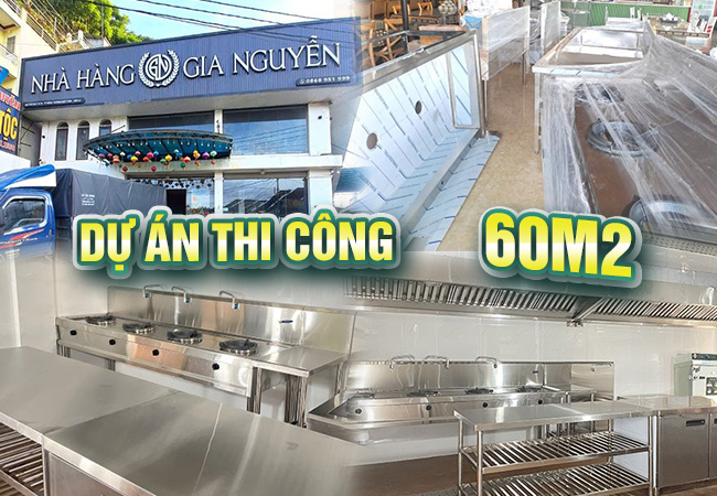 thi công bếp nhà hàng gia nguyên