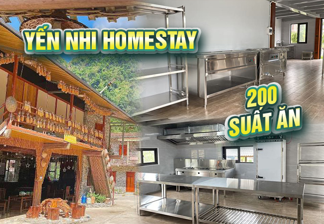 Thi công bếp homestay Yến Nhi